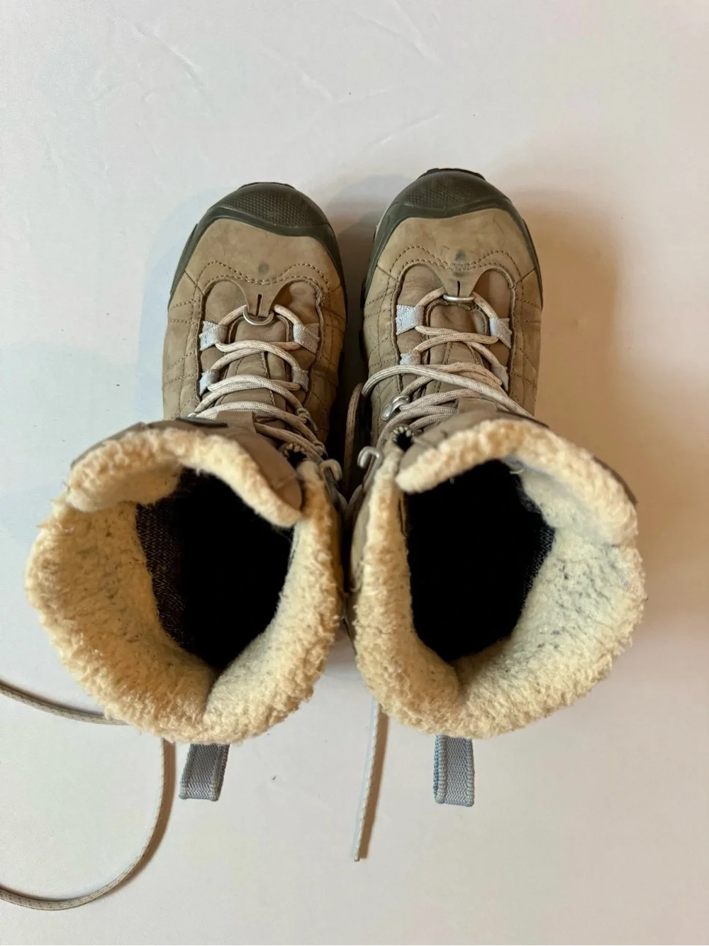 Oboz Women's Tan Winter Hiking Boots - Insulated Rain & Snow Trail Boots